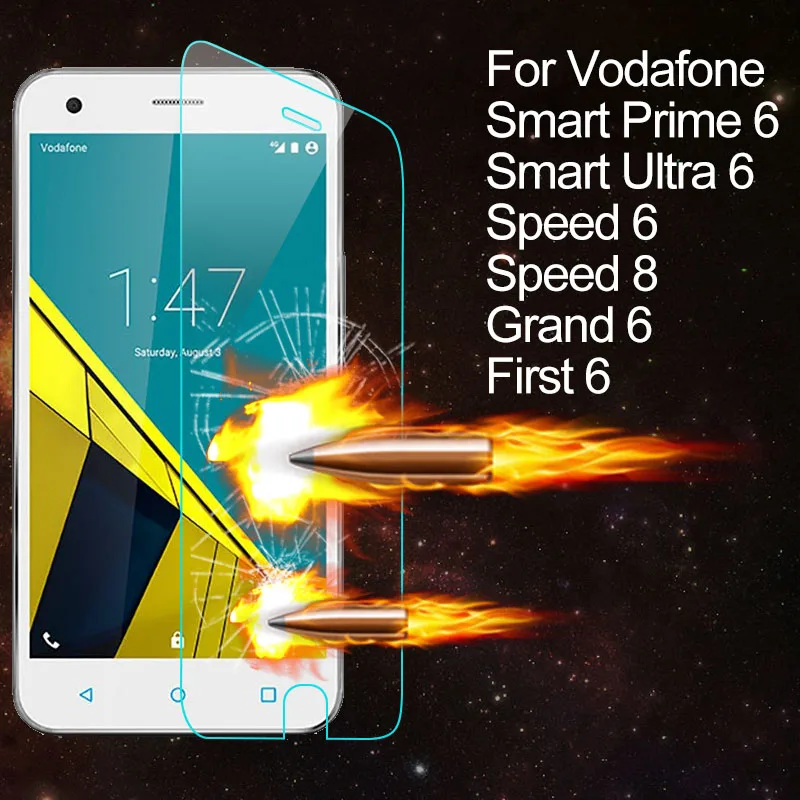 Оригинал Закаленное Стекло Протектор Экрана Для Vodafone Smart Prime 6 Ультра Скорость HD