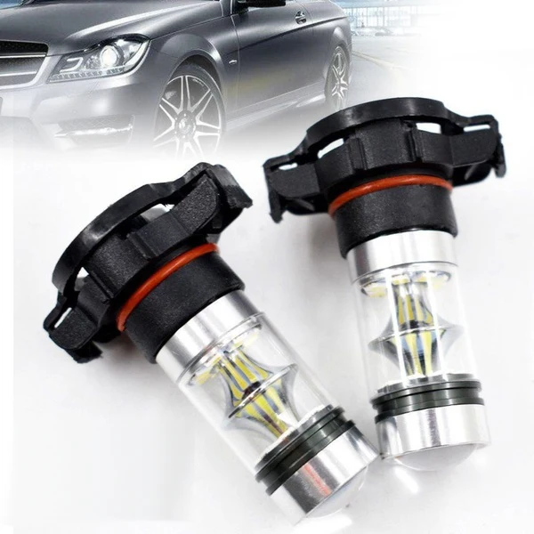 2x 5202 H16 PS24w High Power 100w 6000k Super White Led Fog Drl Lights Bulb | Автомобили и мотоциклы