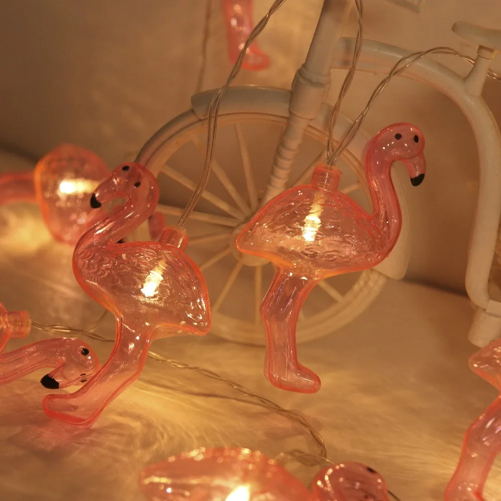 СВЕТОДИОДНАЯ Гирлянда JUNJUE Flamingo товары для вечеринок в Корейском стиле украшения