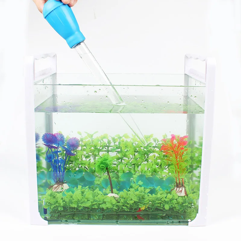 30/50 мл аквариумный ручной очиститель инструмент гравий вакуумный всасывающий