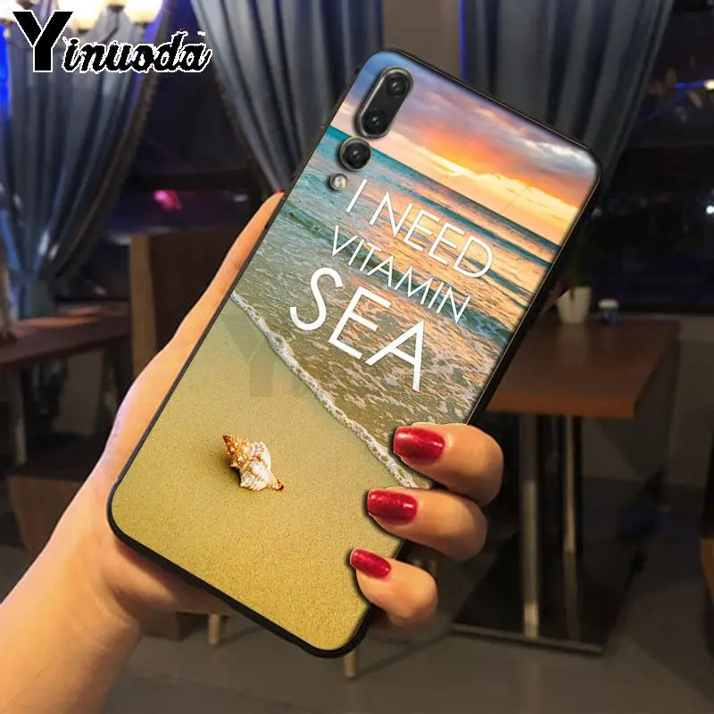 Yinuoda Летний чехол для телефона с голубым небом и пляжем Huawei nova 3i P20Lite P10 Plus Mate10 Mate20