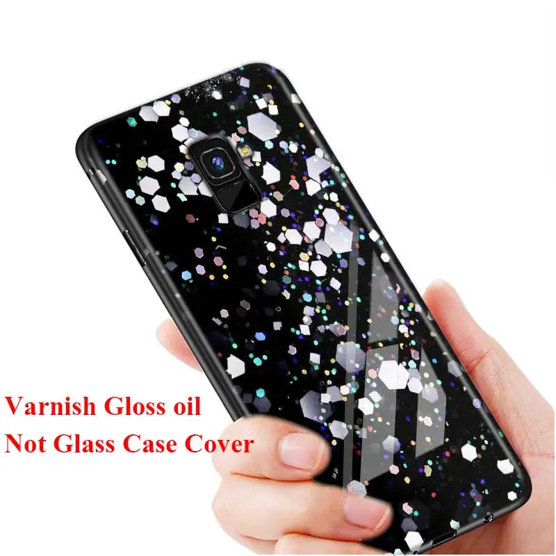 Style 04 Черный силиконовый чехол для samsung A9 A7, чехол для samsung Galaxy A8 A6 Plus A5 A3 Star, не стеклянная крышка, стиль 154KK - Цвет: Style 04