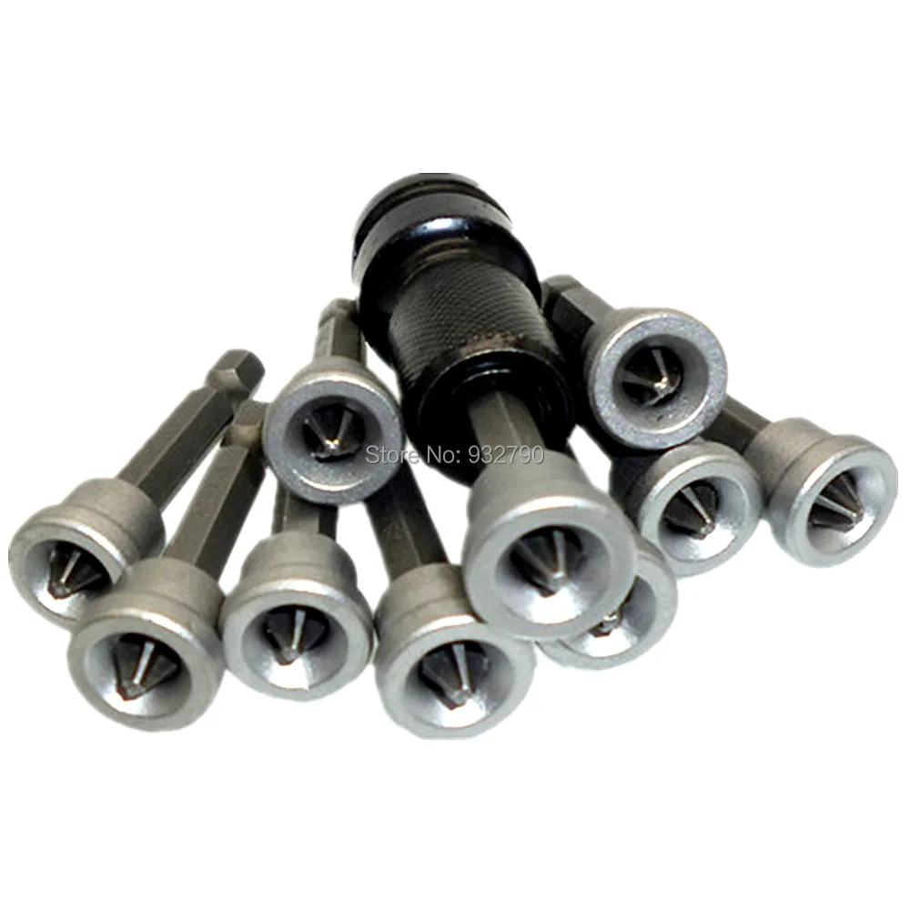 1/2 &quotдюймовый диск удара Dr до 1/4&quot Шестигранная отвертка бит адаптер с 10 шт. 50 мм