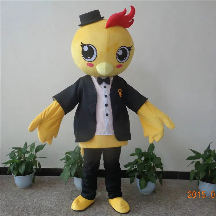 

2017 New Rooster Mascot Costume Cock Costume Halloween Christmas Funny Animal Chicken Mascot Clothing Performance Dress