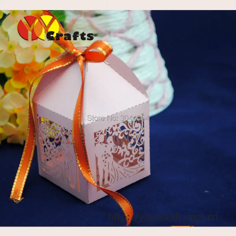 Индивидуальная коробка для свадебных приглашений с бесплатным логотипом