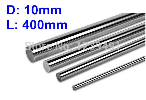 

4pcs Chrome Plated Shaft,Linear Motion Shaft 10mm * 400MM