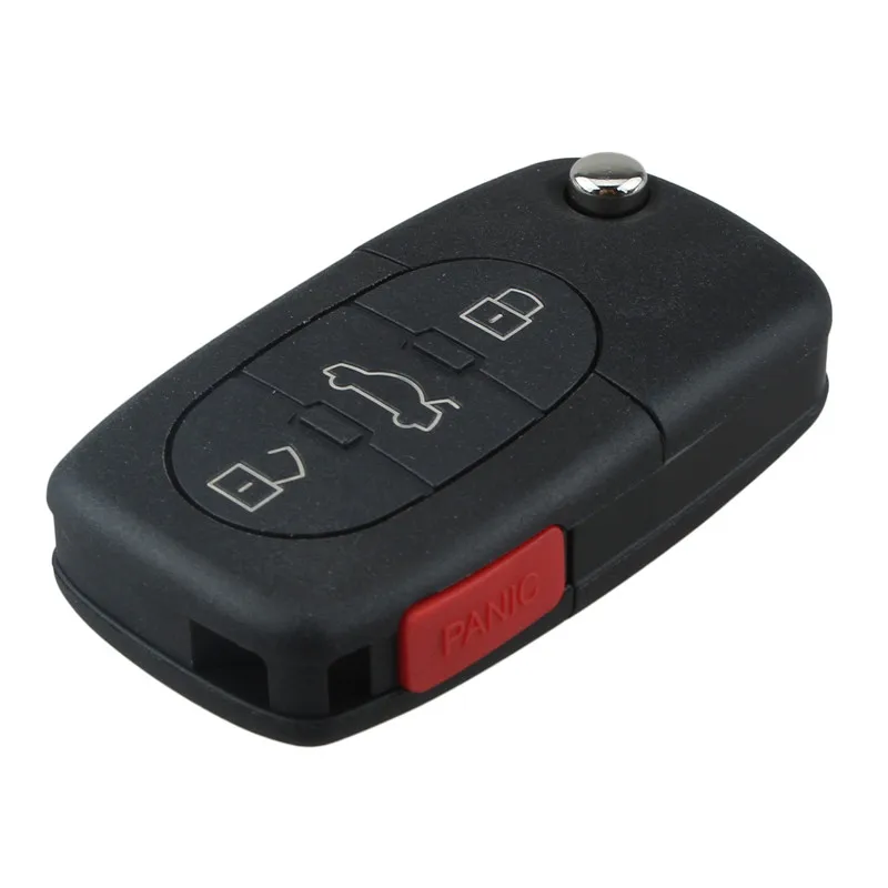 QWMEND 3 + 1 кнопки дистанционного ключа для AUDI A4 S4 A6 A8 TT 1997 1998 1999 2000 2001 2002 2003 2004 2005 4D0837231E