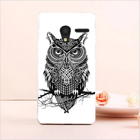 Роспись Прозрачный жесткий чехол из пластика с изображением крышка для Alcatel One Touch