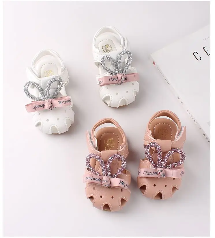Детские сандалии летняя детская обувь кроссовки для девочек принцессы с мягкой