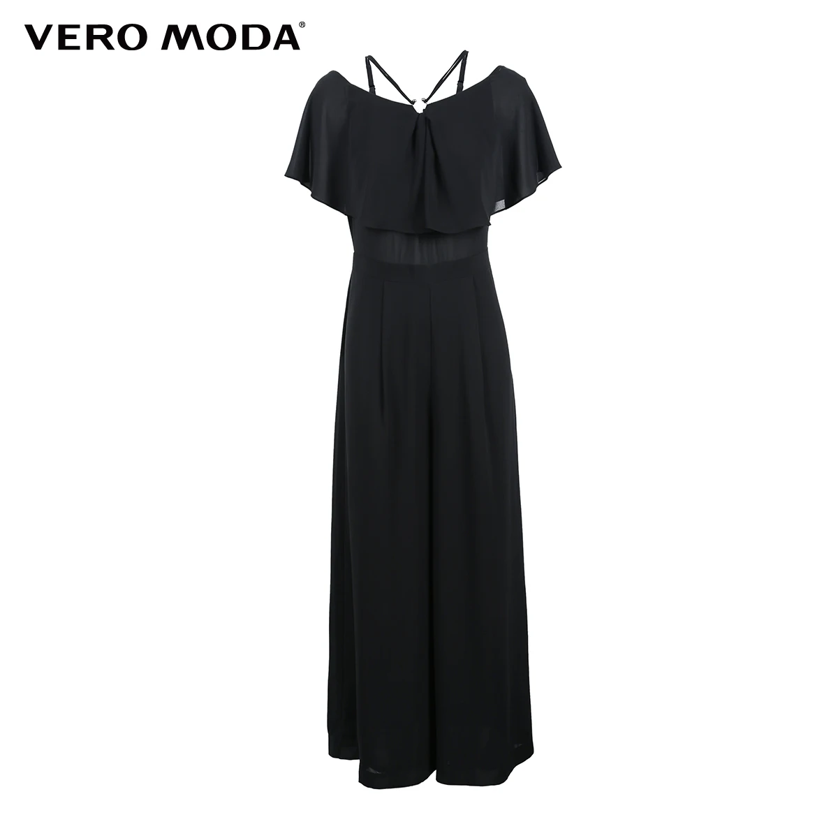 Vero Moda женский укороченный широкий комбинезон с гофрированным воротником | 318344512