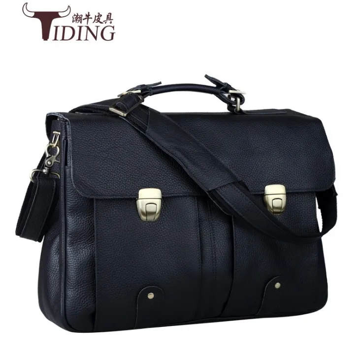 2017 Для мужчин Повседневное Портфели Бизнес плеча кожи коровы большой Курьерские