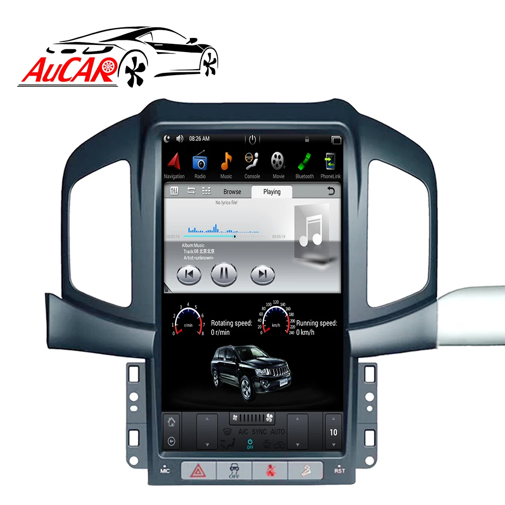 Автомагнитола в стиле Tesla 2 DIN Android 8 1 для Chevrolet Captiva 2013 2014 2015 2016 2017 DIN|Автомагнитолы| |