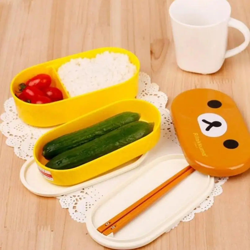 Микроволновая печь Rilakkuma Bento микроволновая цыплята многослойная детская коробка