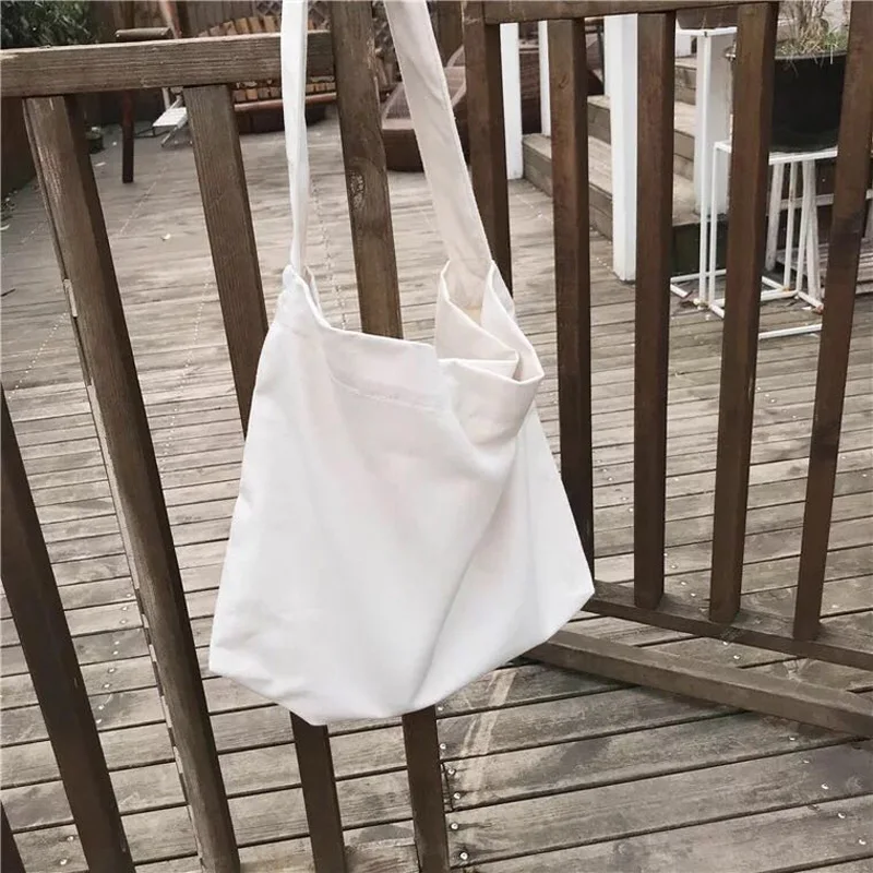 Вместительная женская Холщовая Сумка повседневная одноцветная сумка на плечо