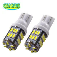 100pcs Car Auto led T10 W5W 168 194 30 SMD 3014 LED 0.15A Wedge Parking Tail Side lamp License Plate Light Bulbs Lamp DC 12V