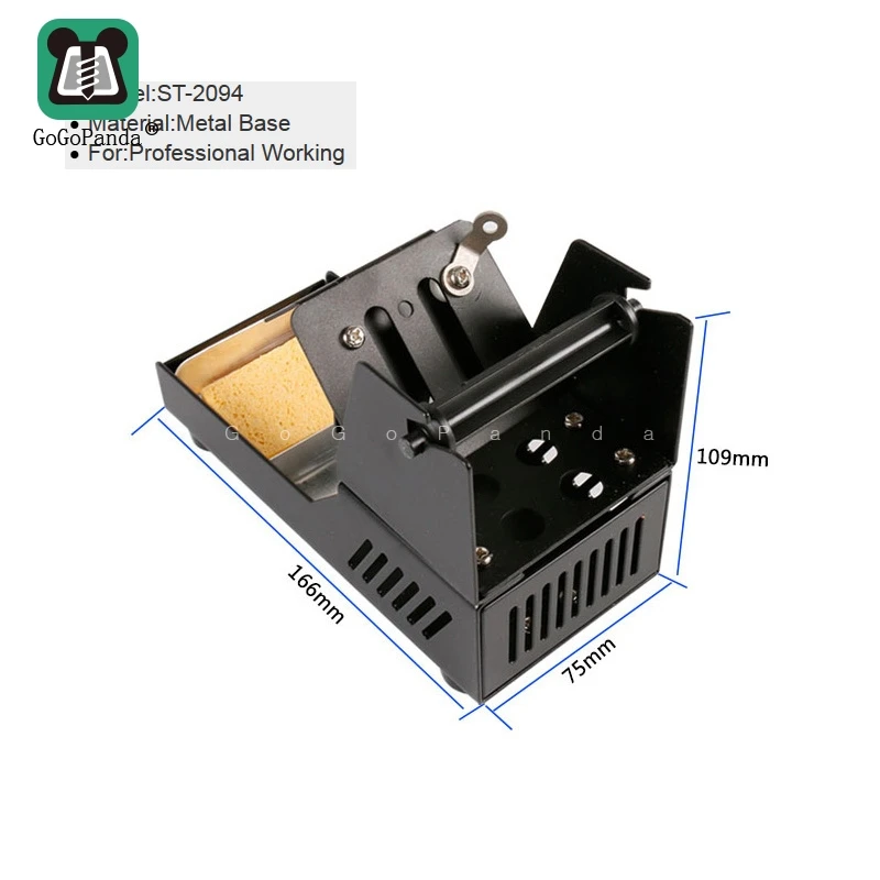 Высокое качество паяльник Поддержка Стенд станция металлическая основа с 1 губкой ST-2094