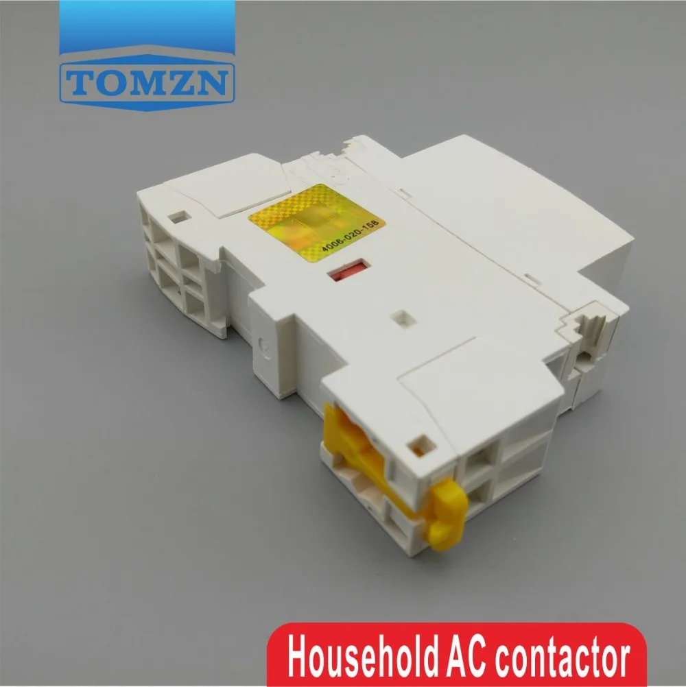 1 шт. TOCT1 Американская классификация проводов 2р 20A 220 V/230 V 50/60HZ Din rail бытовой ac Контактор В соответствии с стандартом 2NO