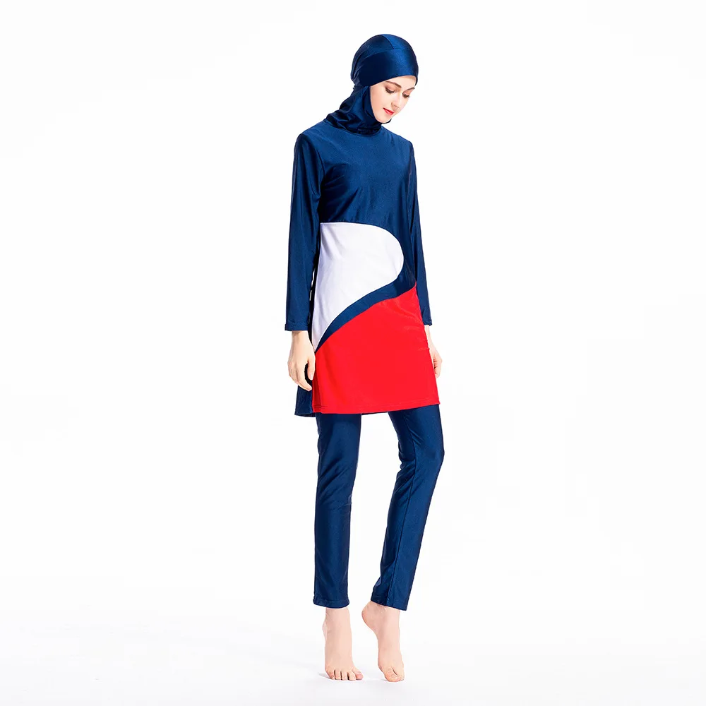 Мусульманская женская одежда для плавания набор пляжных купальников burkini