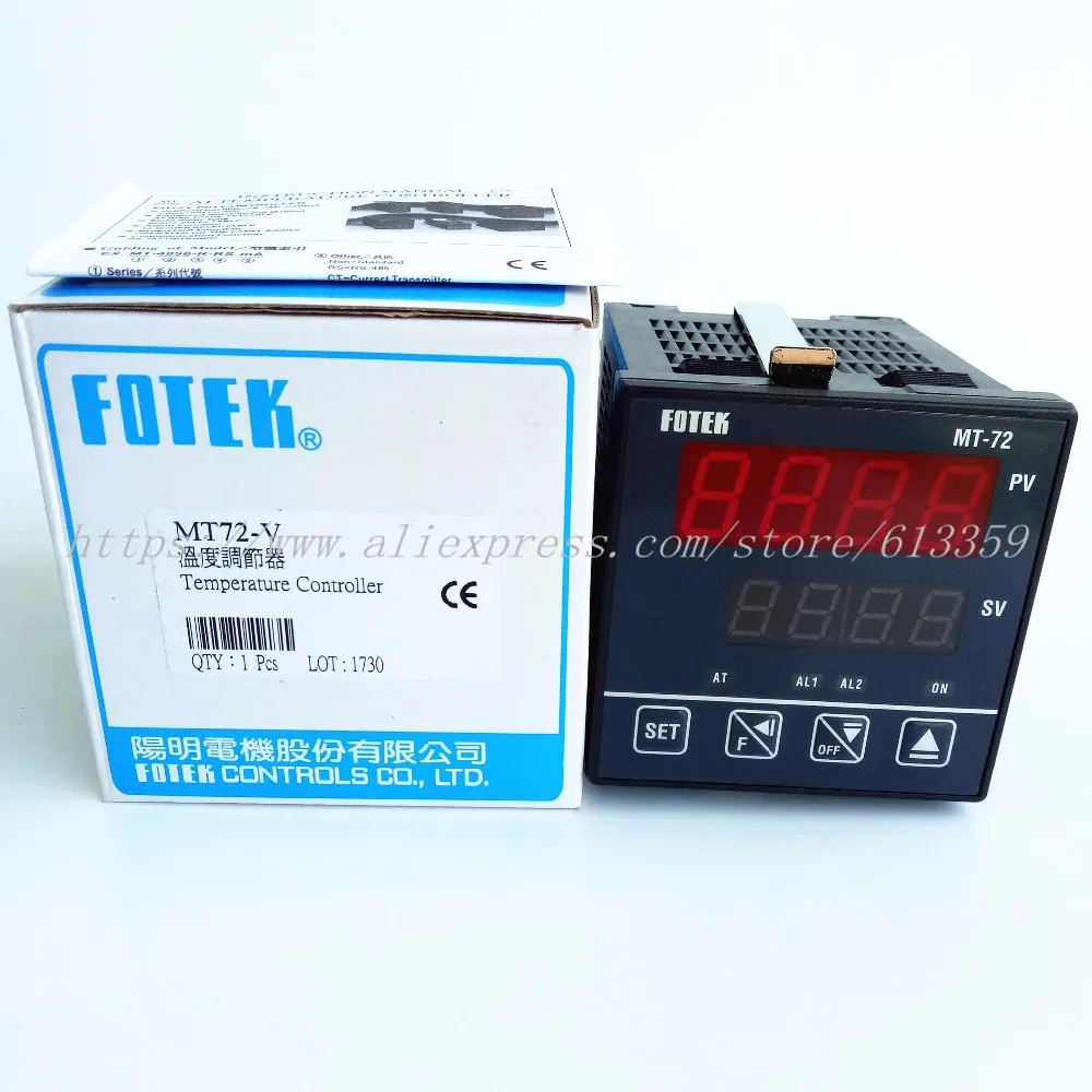 Регулятор температуры FOTEK PID + Fuzzy 100% Новый оригинальный регулятор 72*72*80 2 шт. в 1