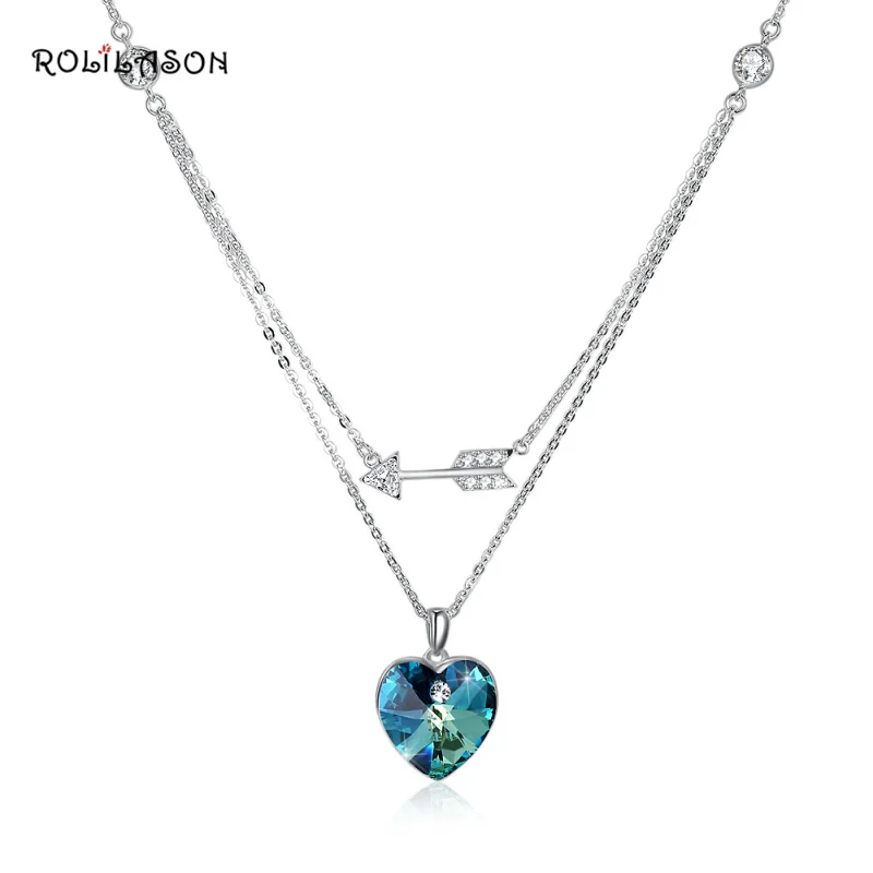 

Ожерелье ROLILASON из серебра 925 пробы с кулоном в форме сердца