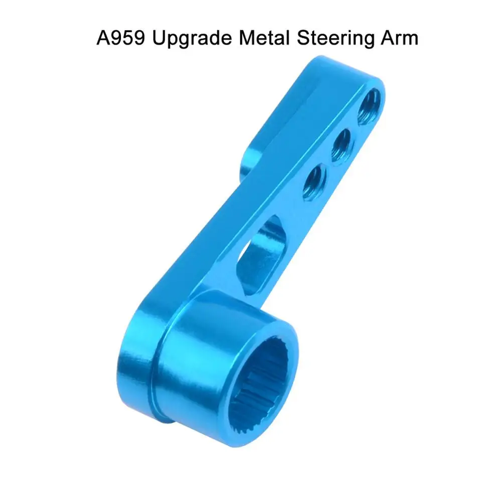 WLtoys 1:18 радиоуправляемые автомобильные запчасти A959/A959-B/A969, обновленные металлические детали, аксессуары из сплава, амортизатор/Шестерня/сервопривод/стержень/C сиденье и т. Д - Цвет: Steering Arm