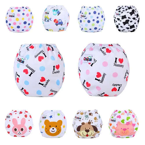 10 шт./партия детские подгузники тканевые многоразовые регулируемый по размеру
