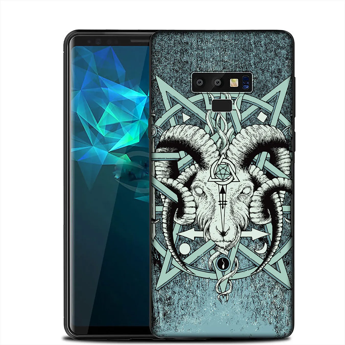 IYICAO сатанинский Череп Мягкий силиконовый чехол для Samsung Galaxy A6 A9 A8 A7 2018 A3 A5 2016 2017 Note 9