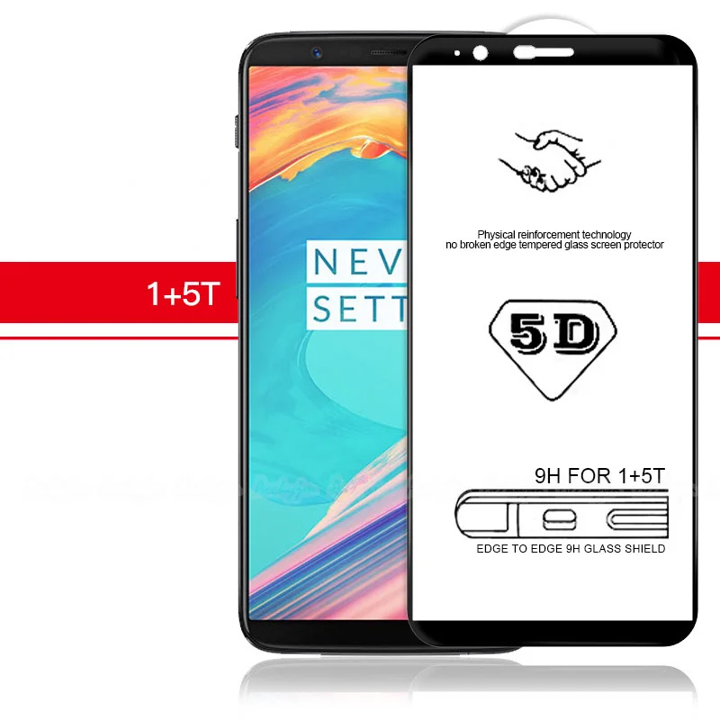 UVR 5D холодная Резьба стекло для OnePlus 6T 6 5T 5 3D полное покрытие Защита экрана One Plus