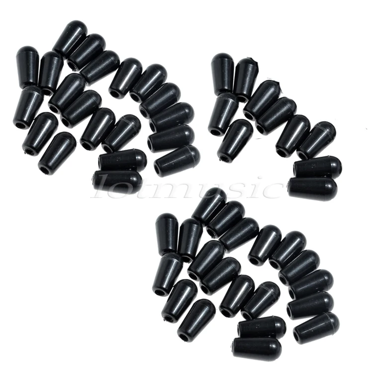 50 шт. чёрная Высококачественная ручка для замены гитары|toggle switch cap|for guitarguitar cap |