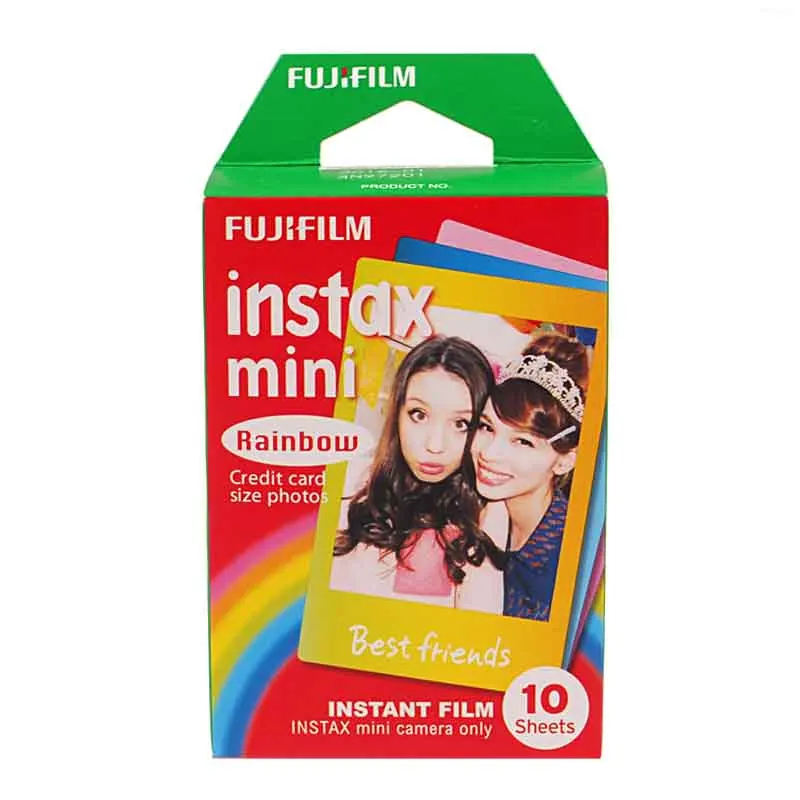Оригинальная пленка Fujifilm Instax Mini 8 Rainbow Fuji Instant photo paper 10 листов для 7 s 50 50i 90 25 dw Share SP 1