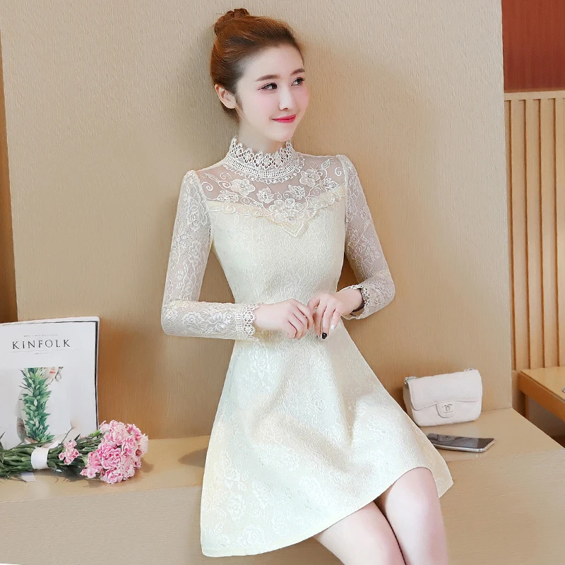 Женское кружевное платье средней длины элегантное облегающее вечернее большого