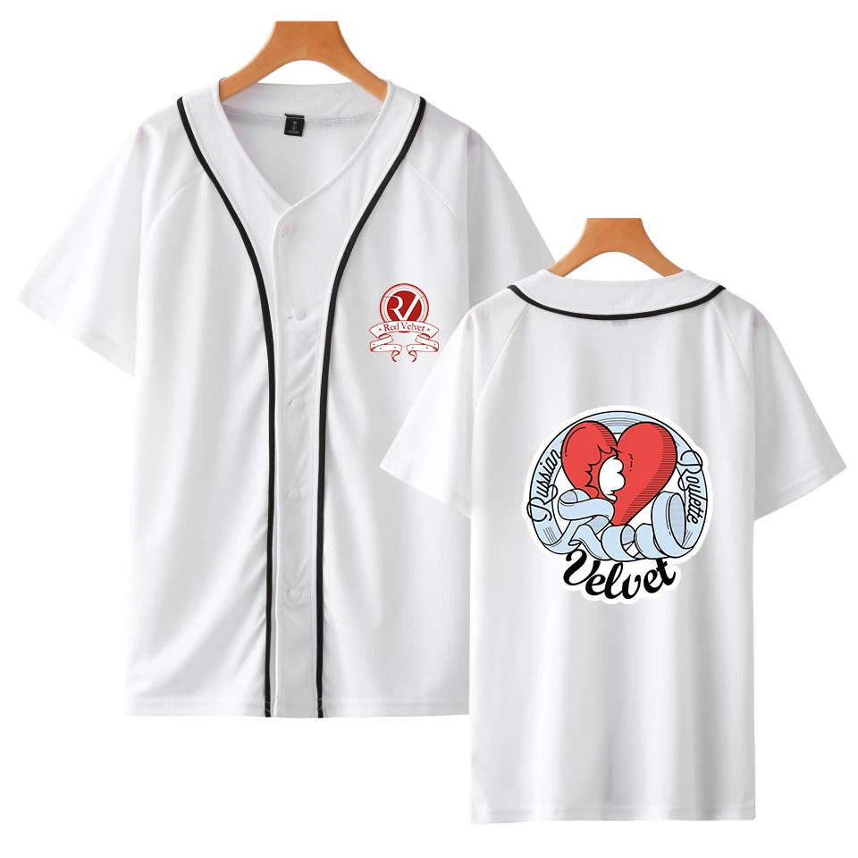 Red Velvet Kpop Fashion Printed Baseball T-shirts Women/Men Summer Short Sleeve Casual Tshirts 2018 Trendy Fans Tee Shirts images - 6