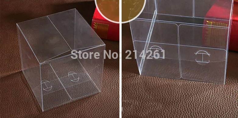 2016 Прозрачная ПВХ коробка 120x120x120 мм для наращивания волос DIY торта