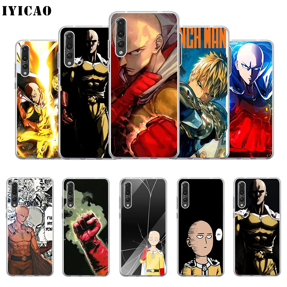 IYICAO One Punch Man Saitama Мягкий силиконовый чехол для телефона Huawei P30 P20 Pro P10 P9 P8 Lite P Smart TPU |