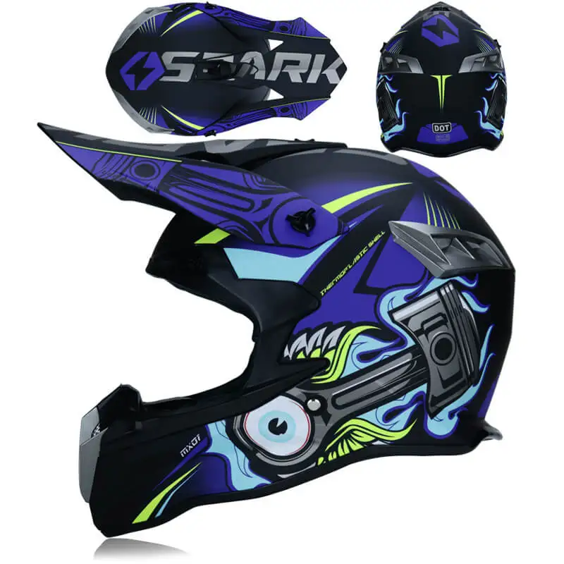 Cool Adult Safety Dot Motorcycle Helmet Motocross Street Dirt Bike Helmets Mountain Casco Moto Bike Capacetes With Free Goggles