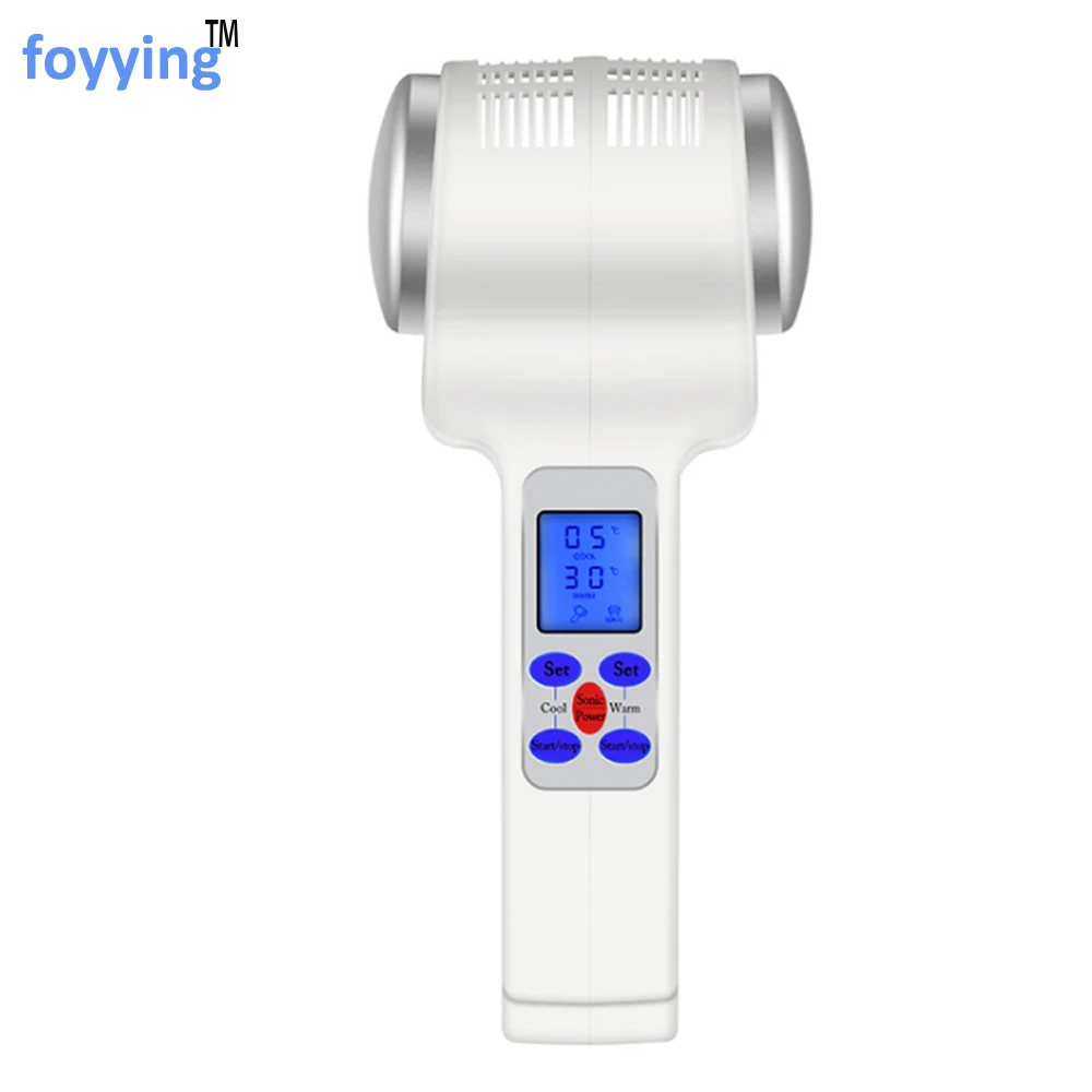Goede Foyying Ultrasone Lcd Cryotherapie Hot Koude Hamer, Lymfatische Gezicht Draai Lifting Massager, Facial Schoonheidssalon Apparatuur