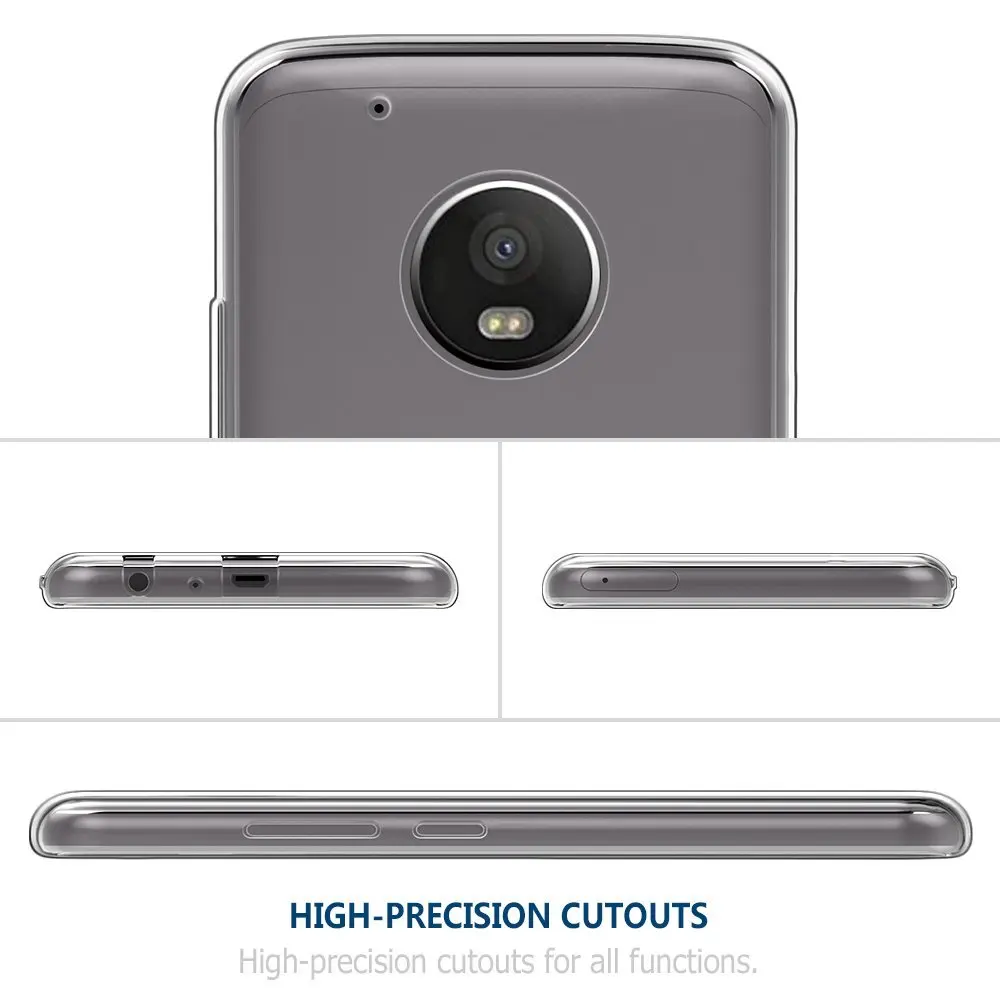 Противоударный чехол с полной защитой для Motorola Moto G4 G5 G5s Plus G6 Play E4 E5 C plus X4 One Power Crystal