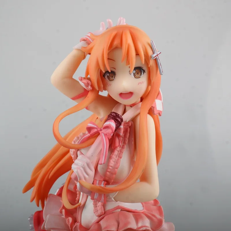 Аниме 22 см Sword Art Online II Asuna &quotThe Flash&quot Idol of the Aincrad Ver. 1/8 весы ПВХ фигурка
