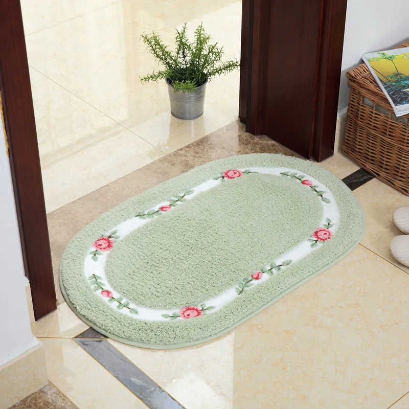 Tuoyuan GREEN 40*60 см, все формы, 5 видов цветов, Нескользящие коврики для ванной, коврик для ванной комнаты, ковры для ванной комнаты, туалета, гостиной, спальни, напольный коврик - Цвет: Tuoyuan GREEN
