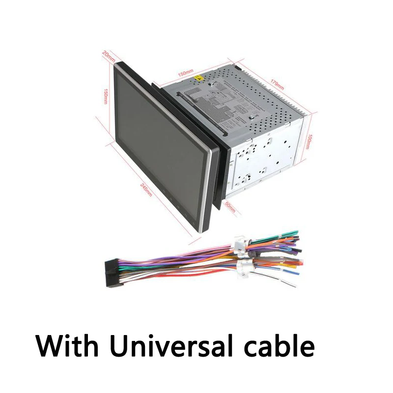 with 4G SIM Slot C500 10," Универсальный 2 din Автомобильный dvd-радиоплеер навигация gps карта wifi Android 6,0 Восьмиядерный 4G LTE 2 ГБ+ 32 ГБ DAB+ TPMS автомобильный игровой - Цвет: with 4G SIM Slot