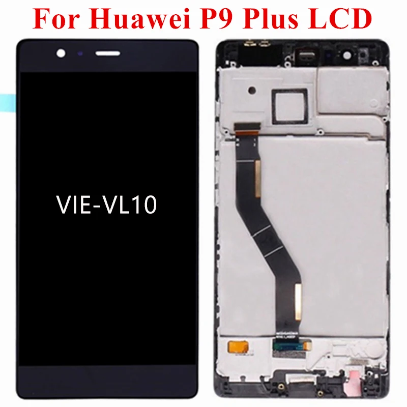 100% протестированный ЖК дисплей с рамкой для HUAWEI P9 Plus сенсорным экраном