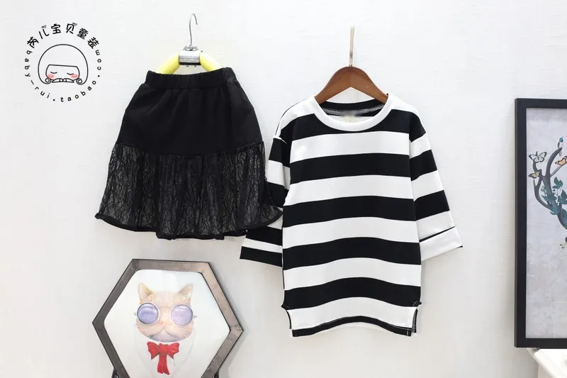 Летняя модная свободная футболка в полоску с рукавом летучая мышь и круглым