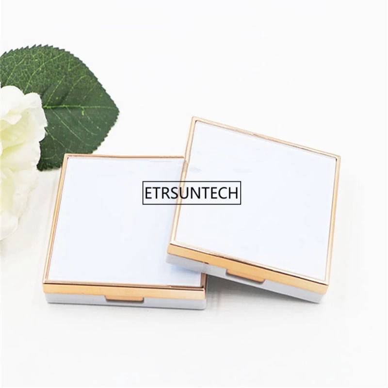 Пустая румяна компактная косметическая пудра контейнер для теней квадратные