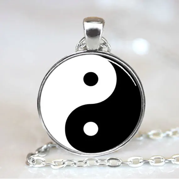 (1 шт./лот) ручная работа Yin Yang китайский Восточный Азиатский кулон из стеклянной