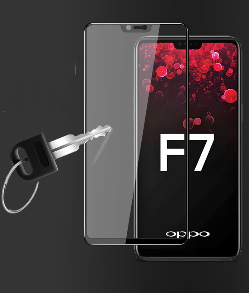 Wolfsay 3D изогнутый край Полное покрытие стекло Oppo F7 защита для экрана HD