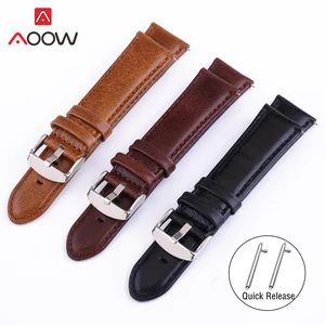 18 мм20 мм22 мм24 мм Crazy Horse из натуральной кожи ремешок для наручных часов Samsung Galaxy Watch 42 мм 46 мм Quick Release браслет ремешок