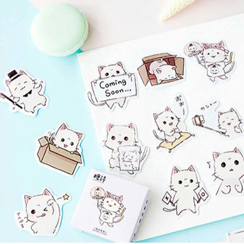 Cute Animals Stickers Japanese Kawaii Stickers DIY Stationary Daily Decorat C1G6 