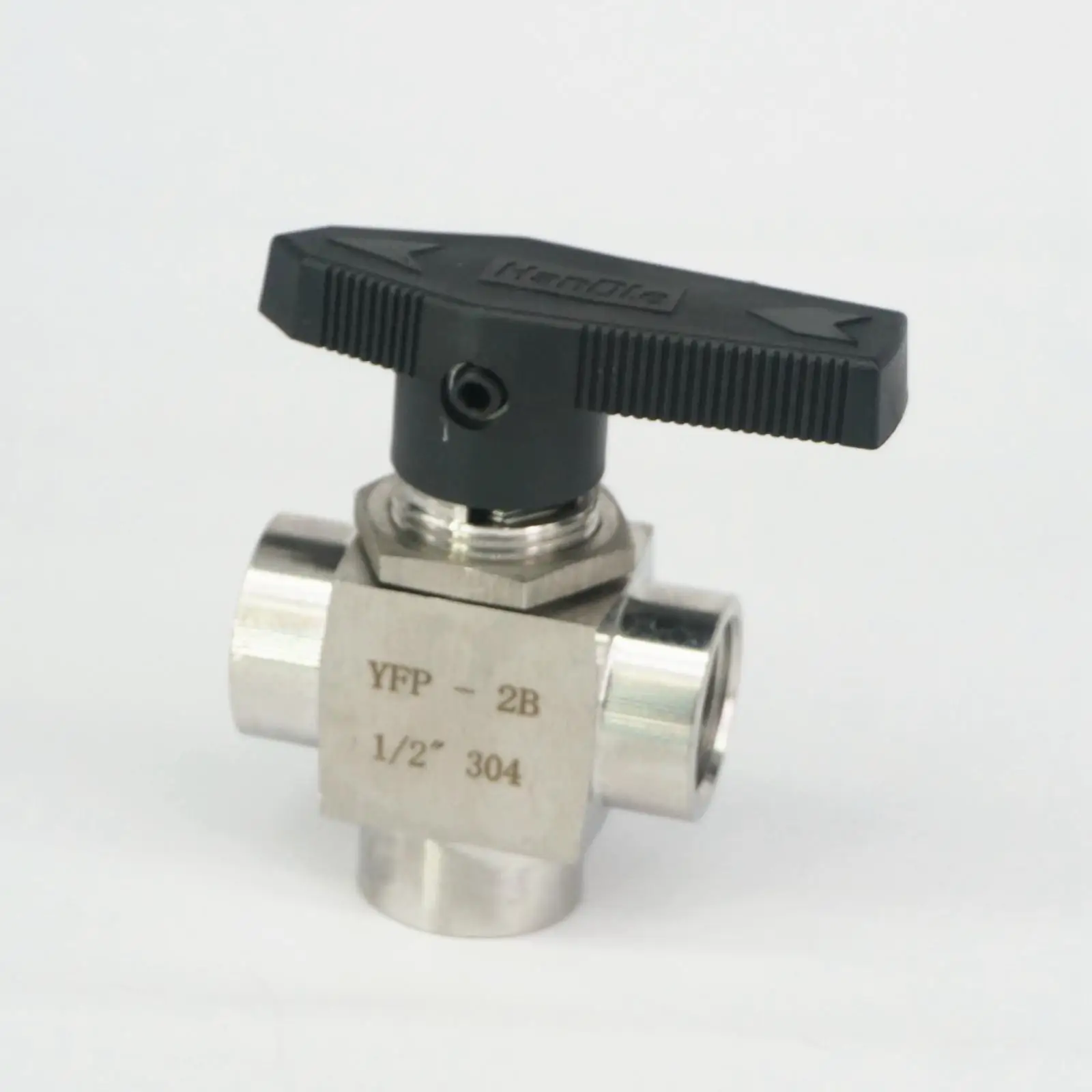 1/2 &quotBSP Женская резьба 304 нержавеющая сталь L порт шаровой клапан 915 PSI вода газ