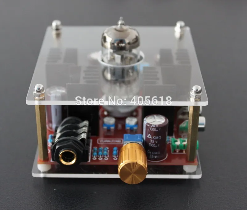 Низкая цена Новый DC24V Hi Fi класс A 6N11 ламповый усилитель для наушников поколение