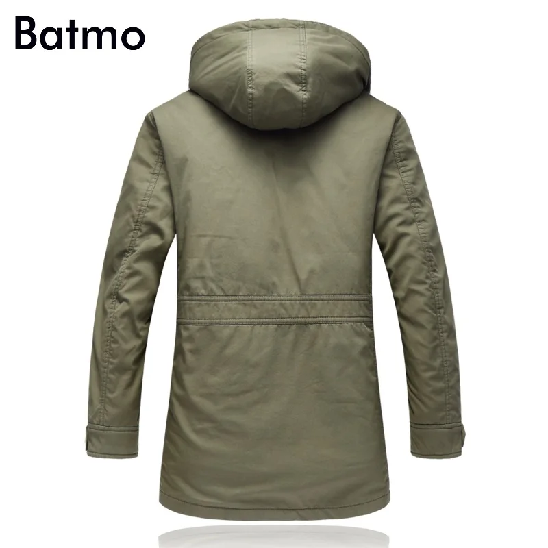 Batmo 2018 Новое поступление зимние высококачественные толстые куртки с капюшоном